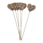 PICO MADEIRA CORAÇAO FLORIDO C/6UNID