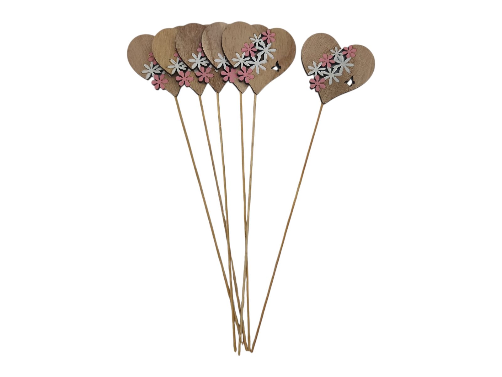 AY-15249 PICO MADEIRA CORAÇAO FLORIDO C/6UNID - Image 1