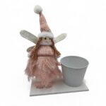 BASE MADEIRA C/BONECA+VASO DIA.13X11 ALT.