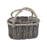 CESTA MADEIRA C/ASA OVAL