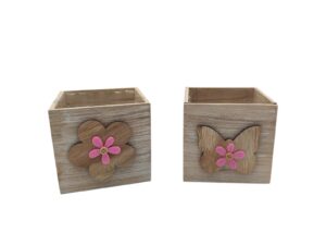 CAIXAS MADEIRA C/APLICAÇAO