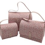 CONJ.3 BAUS BORDADO FLORIDO COR:ROSA