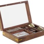 CAIXA MADEIRA C/5 JOGOS