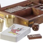 CAIXA MADEIRA C/5 JOGOS