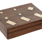 CAIXA MADEIRA C/ 4 JOGOS