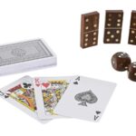 CAIXA MADEIRA C/ 4 JOGOS