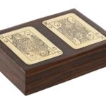 CAIXA MADEIRA C/ 2 JOGOS