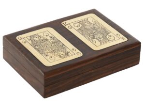 CAIXA MADEIRA C/ 2 JOGOS