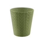 CACHEPOT CERAMICA LAÇOS COR:VERDE