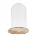 CUPULA DE VIDRO C/BASE MADEIRA