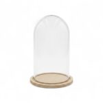 CUPULA DE VIDRO C/BASE MADEIRA