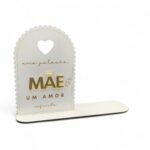PLACA MADEIRA C/SUPORTE MAE
