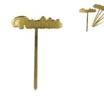 ESPETO PACK/6 ACRILICO PARABENS