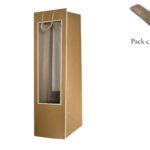 CAIXA PAPEL C/JANELA P/PLANTAS PACK C/5UNID COR:NATURAL