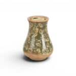 JARRA CERAMICA FLORES COR:VERDE