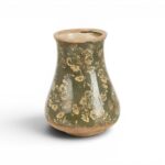 JARRA CERAMICA FLORES COR:VERDE