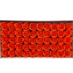 CAIXA C/50 ROSAS SABAO 5CM COR:LARANJA