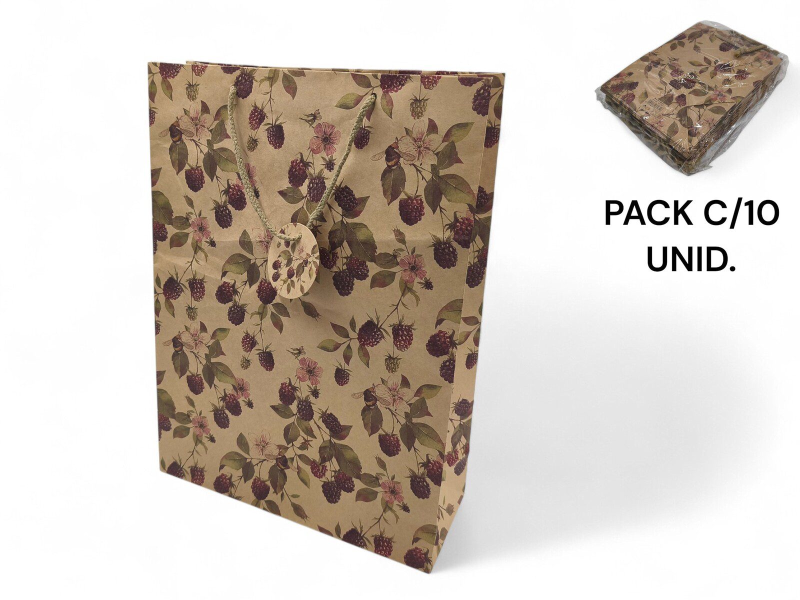 8004839372330 SACO PAPEL AMORAS PACK C/10UNID - Image 1