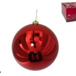 BOLA DE NATAL 15CM COR:VERMELHO BRILHANTE