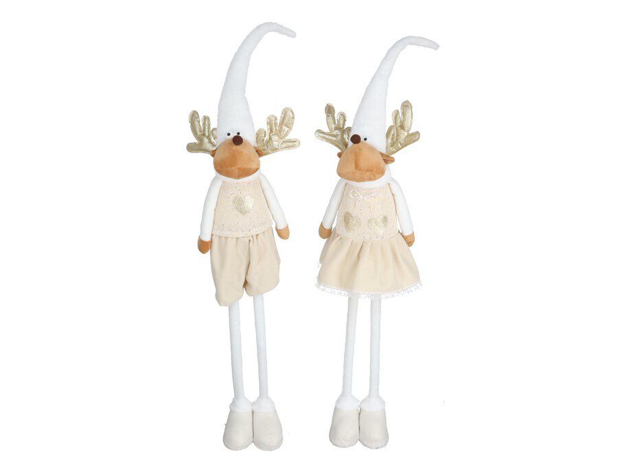 8445393503776 RENA PELUCHE C/PERNAS EXTENSIVEIS 90/136,5CM COR:BRANCO - Image 1
