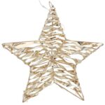 ESTRELA C/40 LUZES COR:DOURADA
