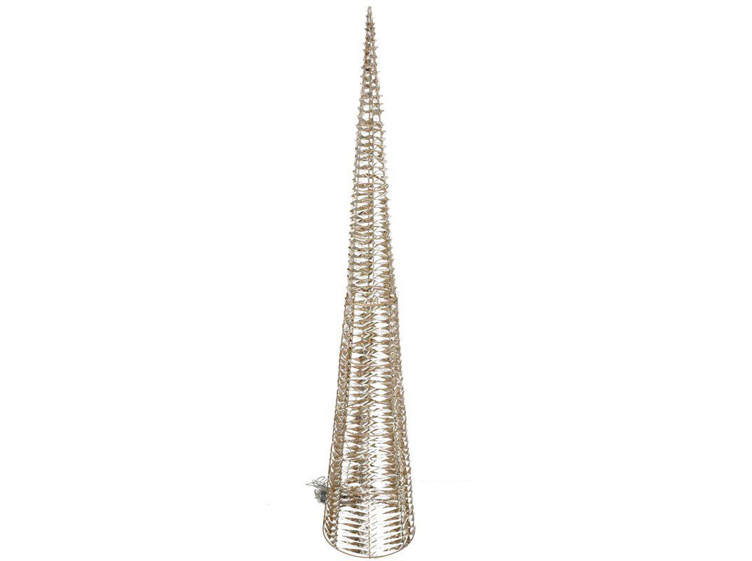 8445393519760 CONE DEC. NATAL C/180 LUZES COR:DOURADA - Image 1