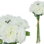 ARTIFICIAL- ATADO C/7 PEONIA SECAS COR:BRANCO