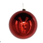 BOLA DE NATAL 25CM COR:VERMELHO BRILHANTE