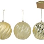 BOLA DE NATAL 12CM ALFARD COR:DOURADO