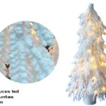 ARVORE NATAL C/NEVE E LUZ 150CM