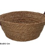 CESTA RED. FIBRA NATURAL C/ASAS
