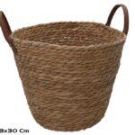 CESTA RED. FIBRA NATURAL C/ASAS