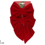 LAÇA VELUDO CONJ.2 COR:VERMELHO