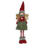 MENINA C/ASAS EM PE COR:VERMELHO/VERDE