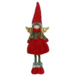 MENINA ANJO EM PE COR:VERMELHO/VERDE