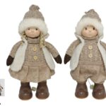 FIGURA MENINO/A VESTIDO C/LUZ COR:BEGE