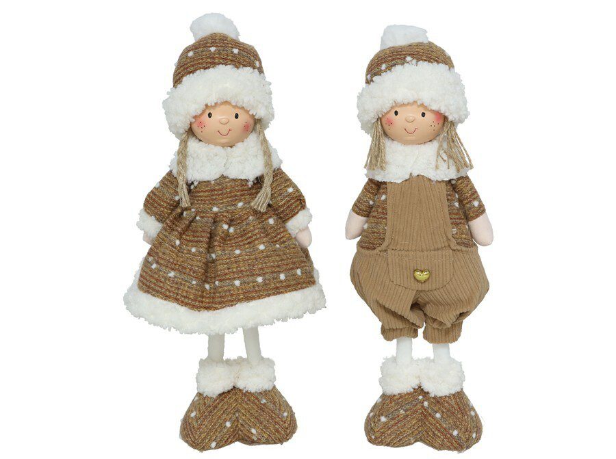 8445393669311 FIGURA MENINO/A VESTIDO COR:CASTANHO/BRANCO - Image 1