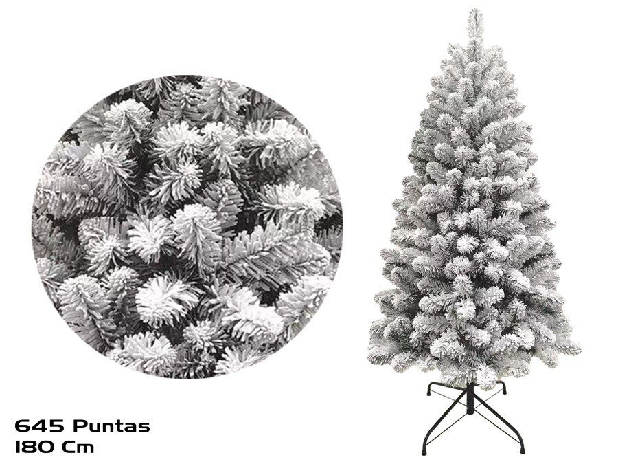 8445393677989 ARVORE NATAL C/NEVE 180CM 645PONTAS - Image 1