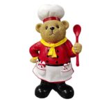FIGURA URSO COZINHEIRO POLIRESINA