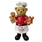 FIGURA URSO COZINHEIRO POLIRESINA