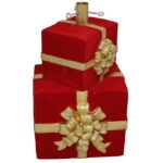 SUPORTE PARA ARVORE DE NATAL RESINA COR:VERMELHO