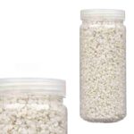 PEDRA DECORATIVA 2/5MM METALIZADO 700GR COR:BRANCO