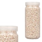 PEDRA DECORATIVA 2/5MM METALIZADO 700GR COR:CREME