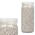 PEDRA DECORATIVA 2/5MM METALIZADO 700GR COR:CINZA