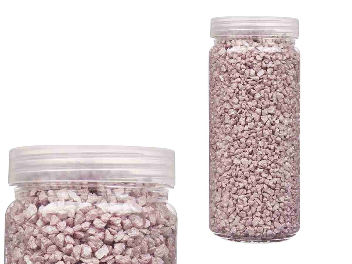 92505 PEDRA DECORATIVA 2/5MM METALIZADO 700GR COR:ROSA - Image 1