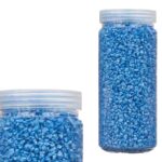 PEDRA DECORATIVA 2/5MM METALIZADO 700GR COR:AZUL
