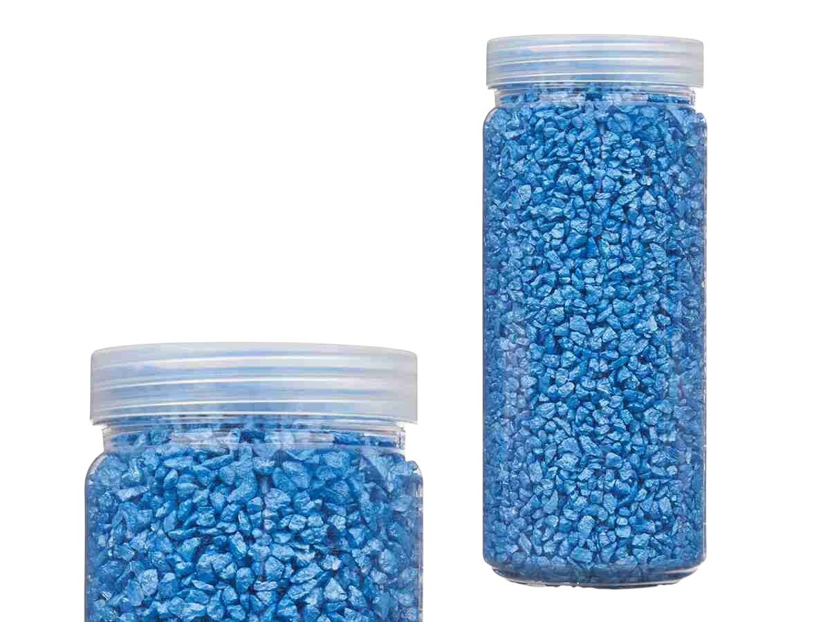 92508 PEDRA DECORATIVA 2/5MM METALIZADO 700GR COR:AZUL - Image 1