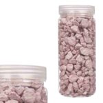 PEDRA DECORATIVA 10/20MM METALIZADO 700GR COR:ROSA
