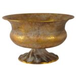 CALICE METAL ENVELHECIDO COR:OURO