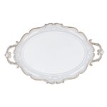 TRAVESSA BARROCO COR:BRANCO/OURO